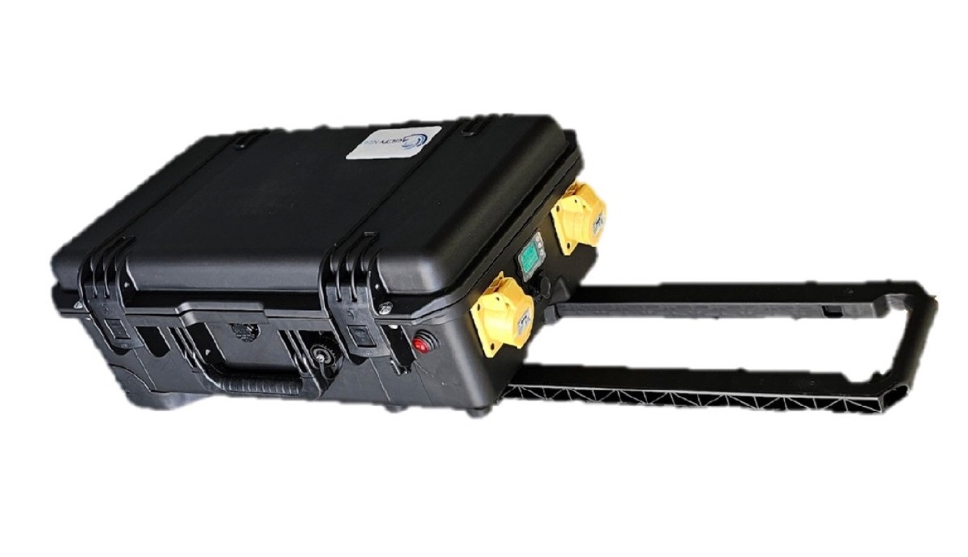 Portable power pack in a protective case