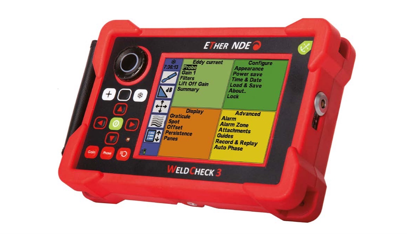 Ether NDE WeldCheck 3 eddy current instrument